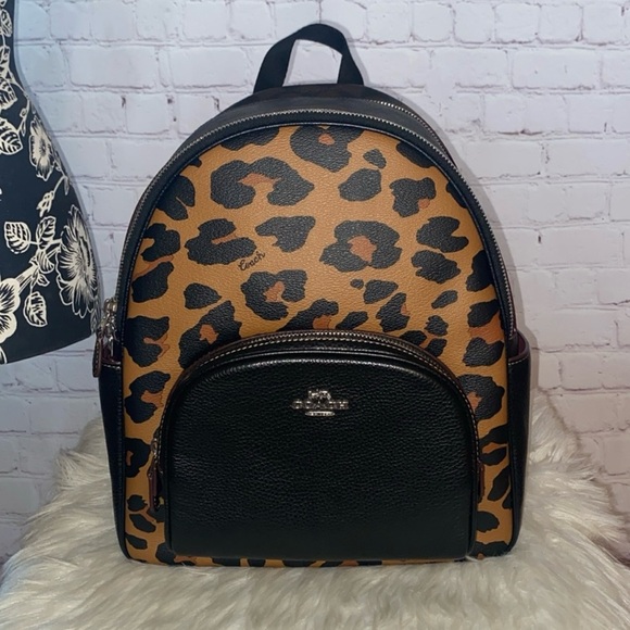 Coach LEOPARD Signature COURT Backpack - Picture 1 of 6